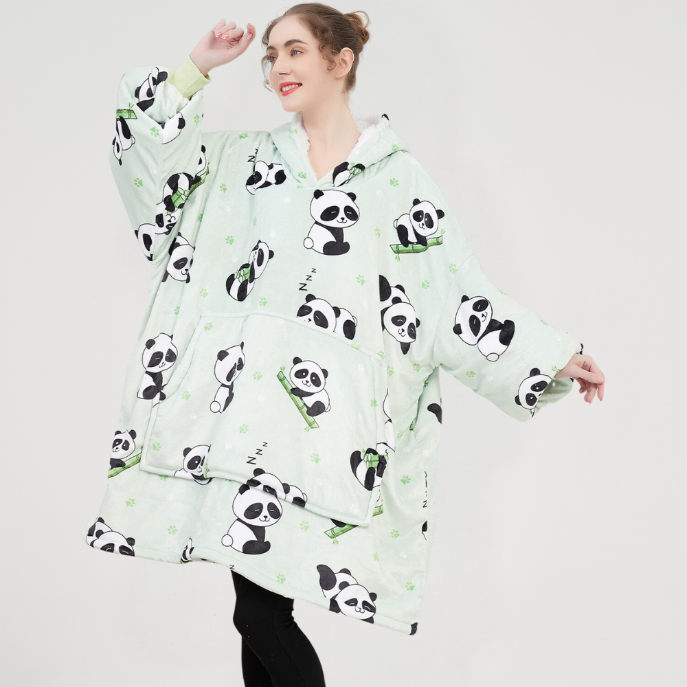 Hoodie Blanket - Panda