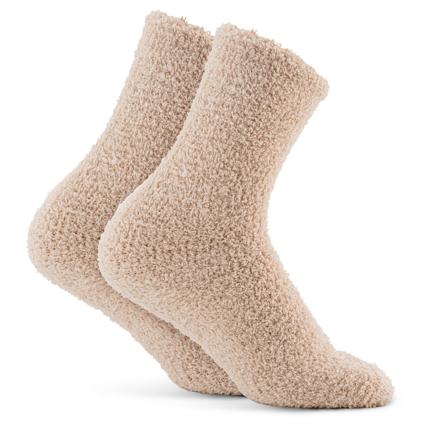 Plain Cosy Socks - Tan