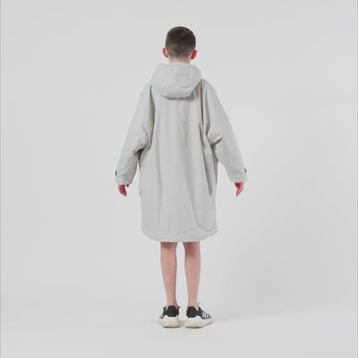 Kids Changing Robe - Light Grey