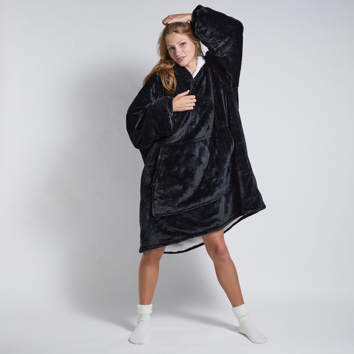 Hoodie Blanket - Black