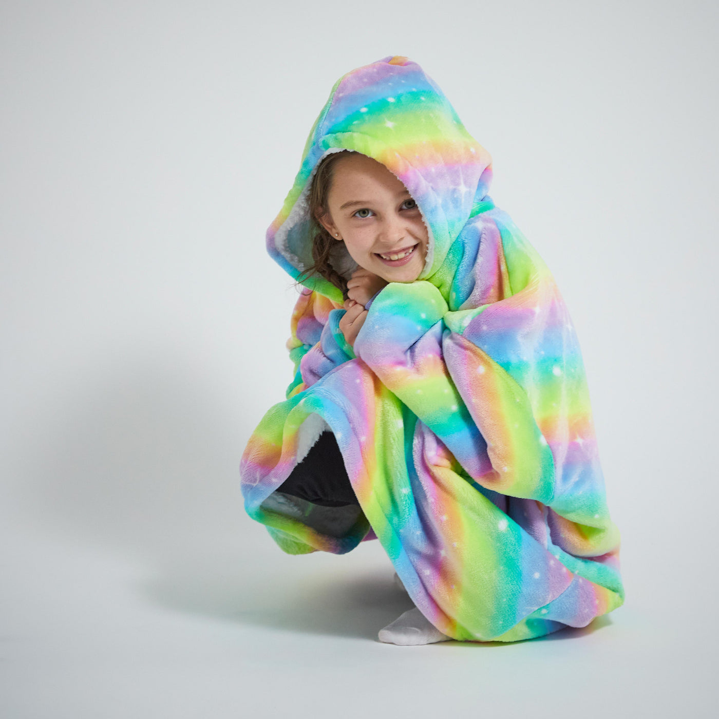 Kids Hoodie Blanket - Rainbow