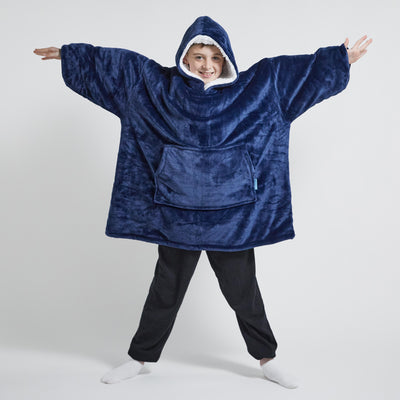 Kids Hoodie Blanket - Navy