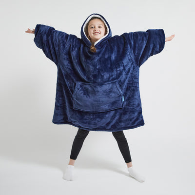 Kids Hoodie Blanket - Navy