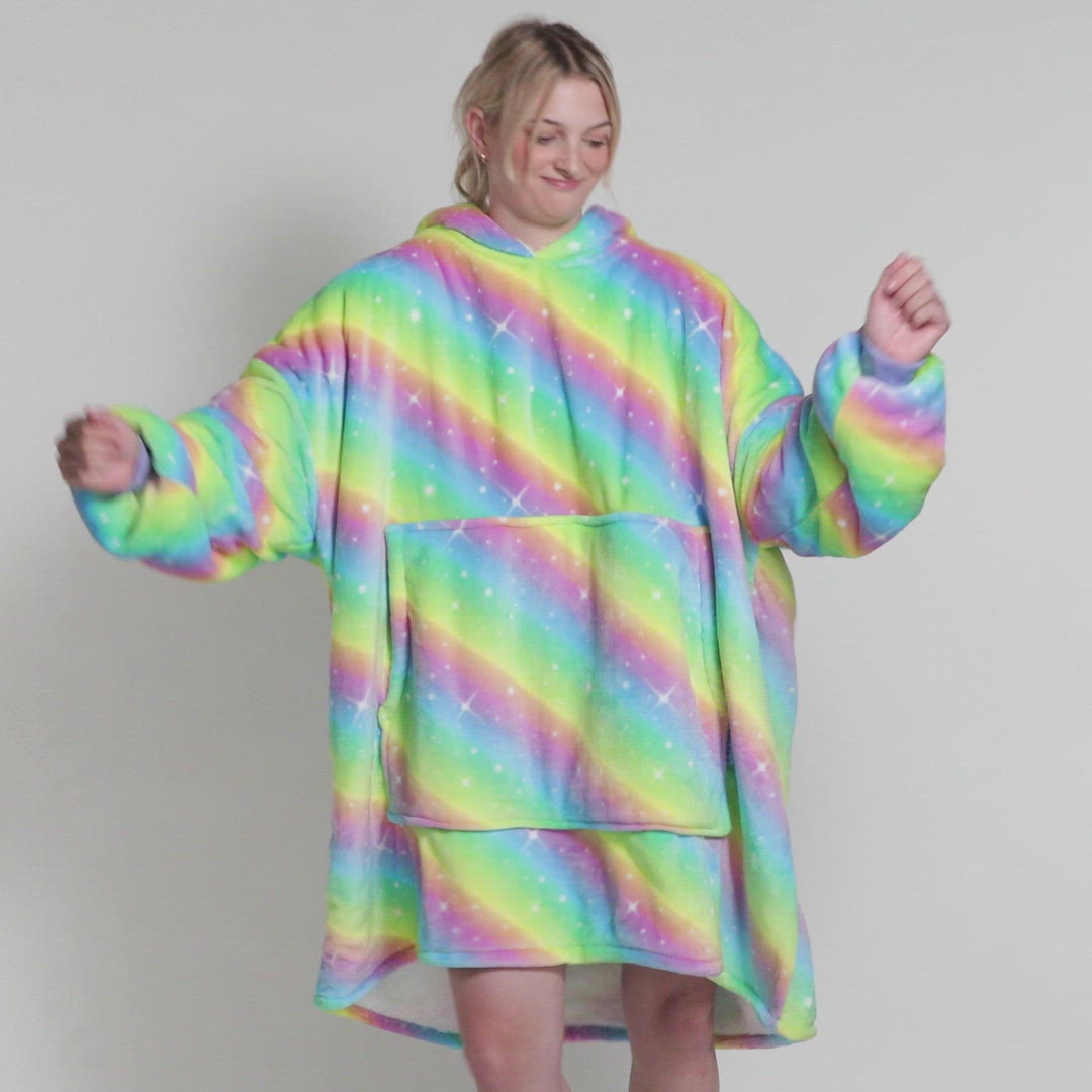 Hoodie Blanket - Rainbow